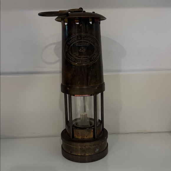 Vintage Other - VINTAGE Brass Miners Lamp E Thomas & Williams Cambrian Safety Lamp Made in Wales